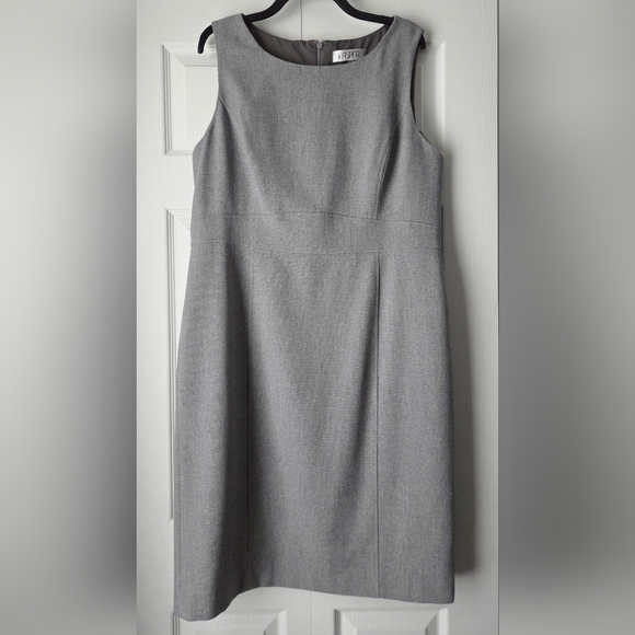 Kasper Classic Gray Midi Dress - Picture 2 of 12